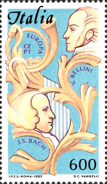Europa - Ritratti di Johann Sebsatian Bach e Vincenzo Bellini