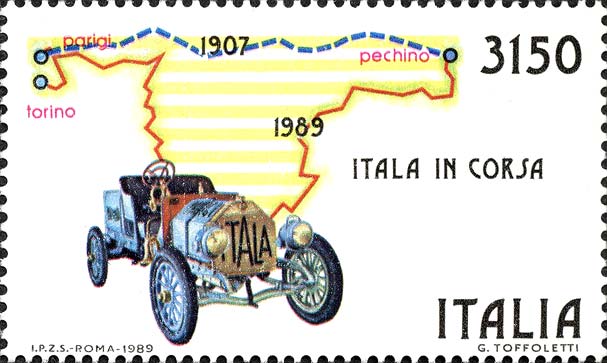 Riedizione della Parigi - Pechino del 1907 - Autovettura Itala