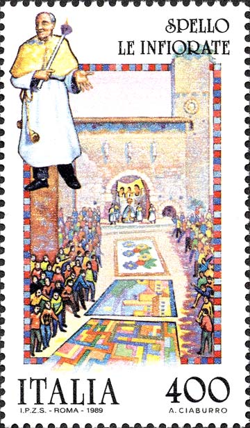 Le infiorate, a Spello