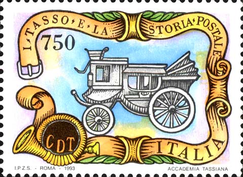 I Tasso e la storia postale - Diligenza postale