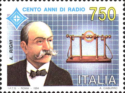 Centenario della radio - Augusto Righi