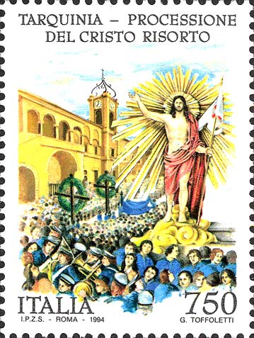 Processione del Cristo Risorto, a Tarquinia
