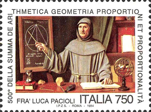 5° centenario della pubblicazione della Summa de arithmetica geometria proportioni et proportionalita, di Frà Luca Pacioli