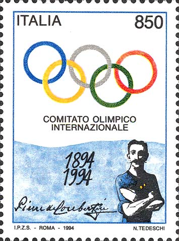 Centenario del comitato olimpico internazionale (C.I.O.)