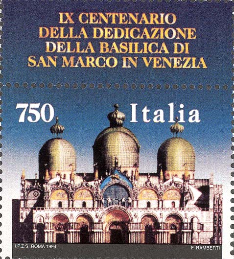 9° centenario della dedicazione della basilica di san Marco, a Venezia