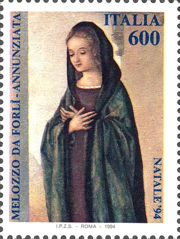 Natale - Annunziata, dipinto di Melozzo da Forlì