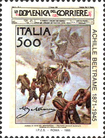 50° anniversario della morte di Achille Beltrame - Copertina del primo numero della domenica del corriere