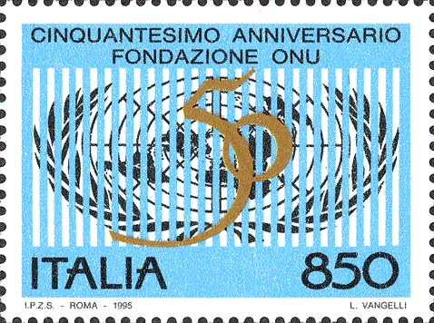 50° anniversario della fondazione dell´O.N.U. [ UNO ]