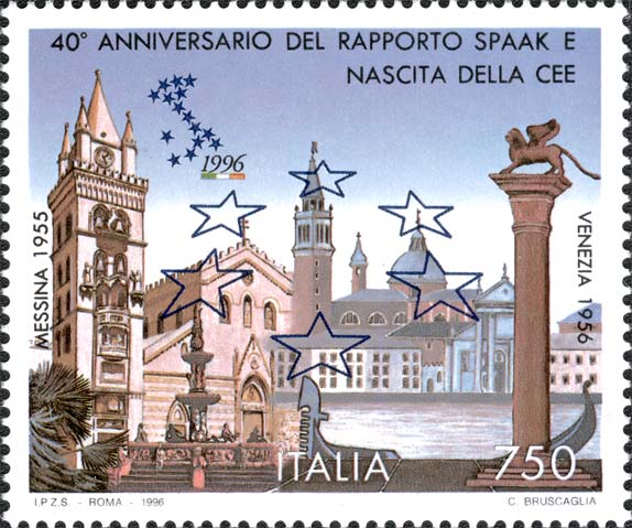 40° anniversario del rapporto Spaak e nascita della C.E.E. - Messina e Venezia