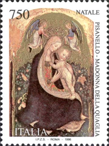 Natale - Madonna della quaglia, dipinto di Pisanello