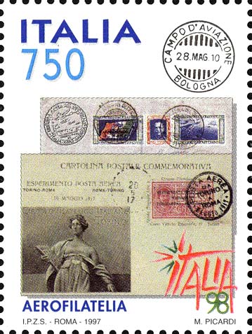 Esposizione mondiale di filatelia, a Milano - Aerofilatelia