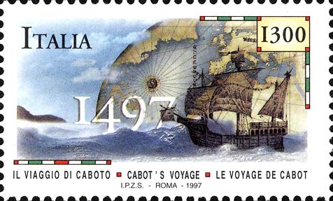 5° centenario dello sbarco di Giovanni Caboto sulle coste canadesi
