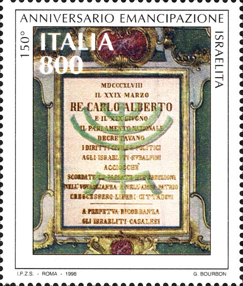 150° anniversario dell´emancipazione degli ebrei italiani