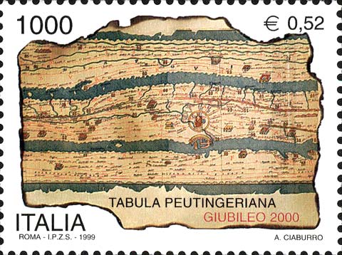 Preparazione al giubileo - Tabula peutingeriana