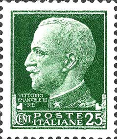 Imperiale - Bildnis von Vittorio Emanuele III., Blickrichtung links