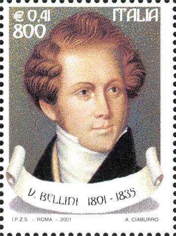 Il melodramma e il teatro lirico italiano - Ritratto di Vincenzo Bellini