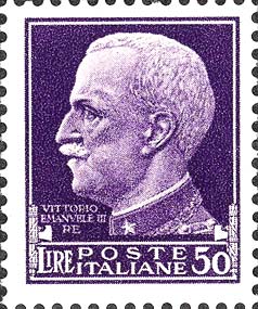 Imperiale - Bildnis von Vittorio Emanuele III., Blickrichtung links
