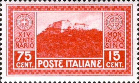 14. Jahrhundertfeier der Abtei Montecassino - Blick auf die Abtei Montecassino