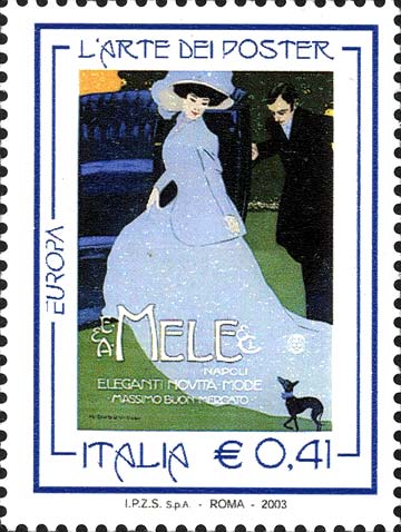 Europa - Donna vestita di azzurro