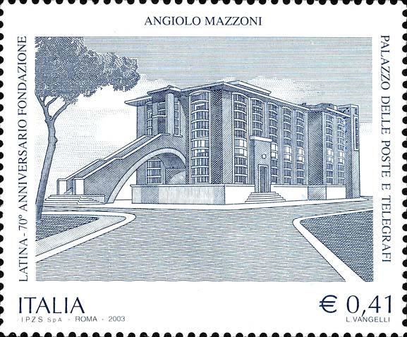 30 giugno 2003 - 70° anniversario della fondazione di Latina - Palazzo delle poste e telegrafi