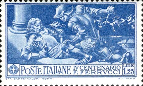 400. Todestag von Francesco Ferrucci - Maramaldo tötet Ferrucci