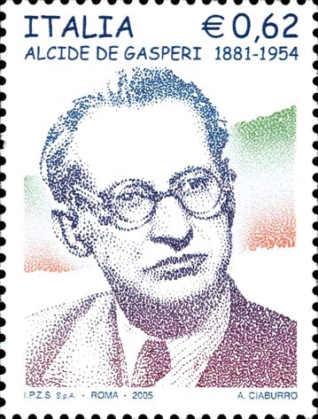 9 novembre 2005 - 50° anniversario della morte di Alcide De Gasperi