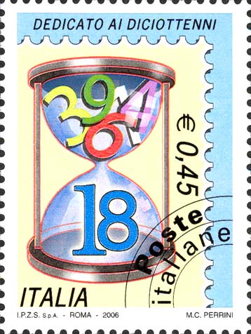 Francobolli per i diciottenni