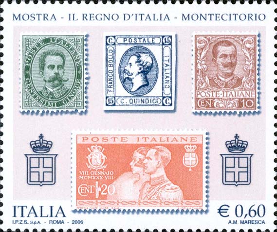 Mostra filatelica - il regno d´Italia nei francobolli - Montecitorio