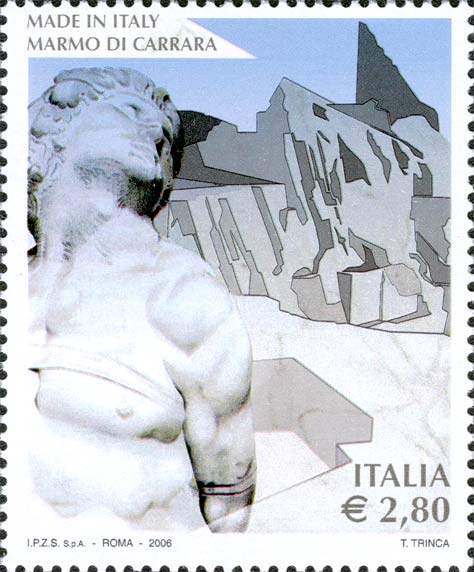 Made in Italy - Schiavo ribelle, statua in marmo di Michelangelo