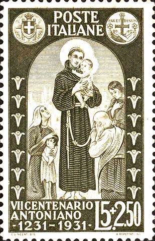 700. Todestag des Heiligen Antonius - Der heilige Antonius, umgeben von den Armen