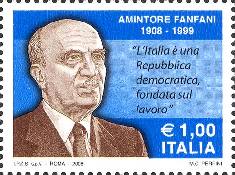 6 febbraio 2008 - Centenario della nascita di Amintore Fanfani