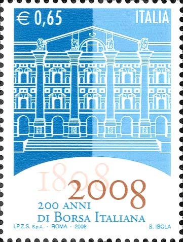 200 anni di borsa italiana - Palazzo di Mezzanotte, a Milano, sede della borsa italiana