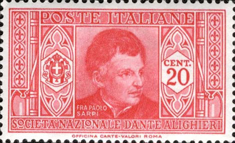 Für die National Dante Alighieri Society - Porträt von Paolo Sarpi