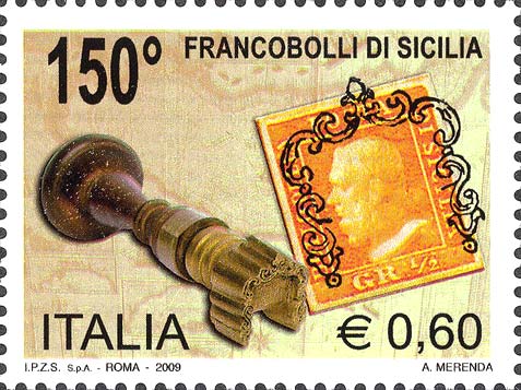 150° anniversario dei francobolli di Sicilia