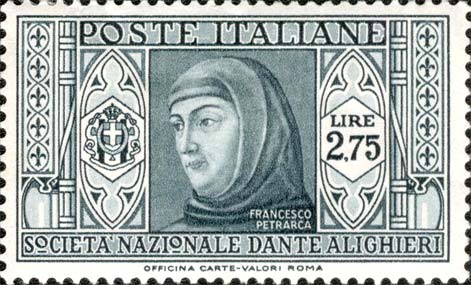 Für die National Dante Alighieri Society - Porträt von Francesco Petrarca