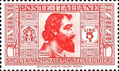 Für die National Dante Alighieri Society - Porträt von Ludovico Ariosto