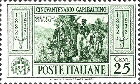 50. Todestag von Giuseppe Garibaldi - Garibaldi mit Nino Bixio