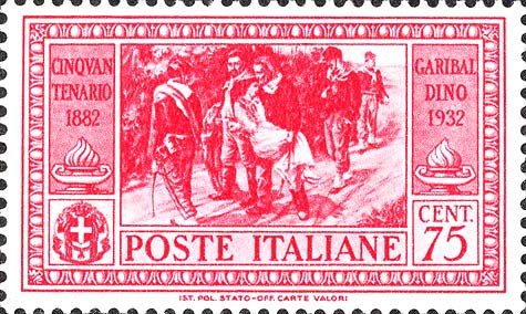 50. Todestag von Giuseppe Garibaldi - Tod von Anita Garibaldi