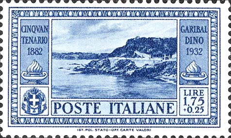 50. Todestag von Giuseppe Garibaldi - Quarto dei Mille Felsen