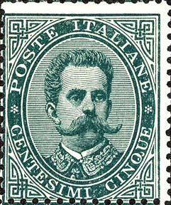 Effigie di Umberto I, prima serie