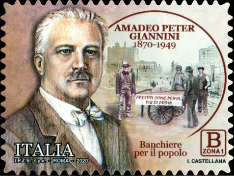 150° anniversario della nascita di Amadeo Peter Giannini