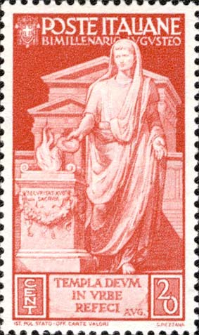 Zweitausend Jahre nach der Geburt des Augustus - Rekonstruktion der Tempel in Rom