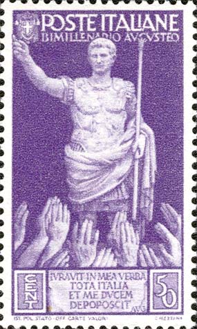 Zweitausend Jahre nach der Geburt des Augustus - Wahl des Augustus zum Kaiser