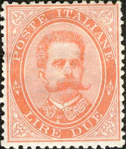 Effigie di Umberto I, prima serie