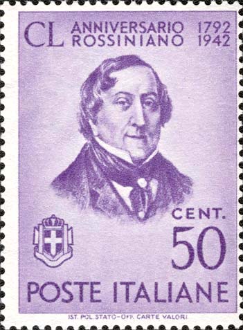 150° anniversario della nascita di Gioacchino Rossini