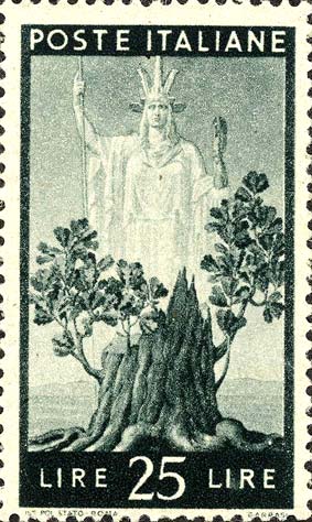 Democratica - Albero in fiore ed Italia