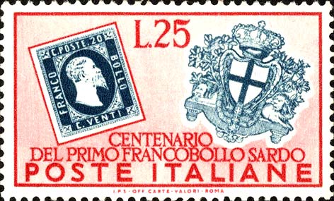 Centenario dei primi francobolli sardi