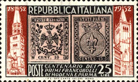 Centenario dei primi francobolli di Modena e Parma