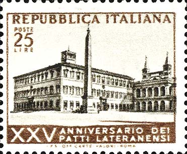 25° anniversario della firma dei Patti Lateranensi