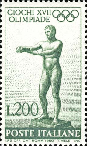 Giochi della XVII Olimpiade - Apoxiomenos di Lisippo
